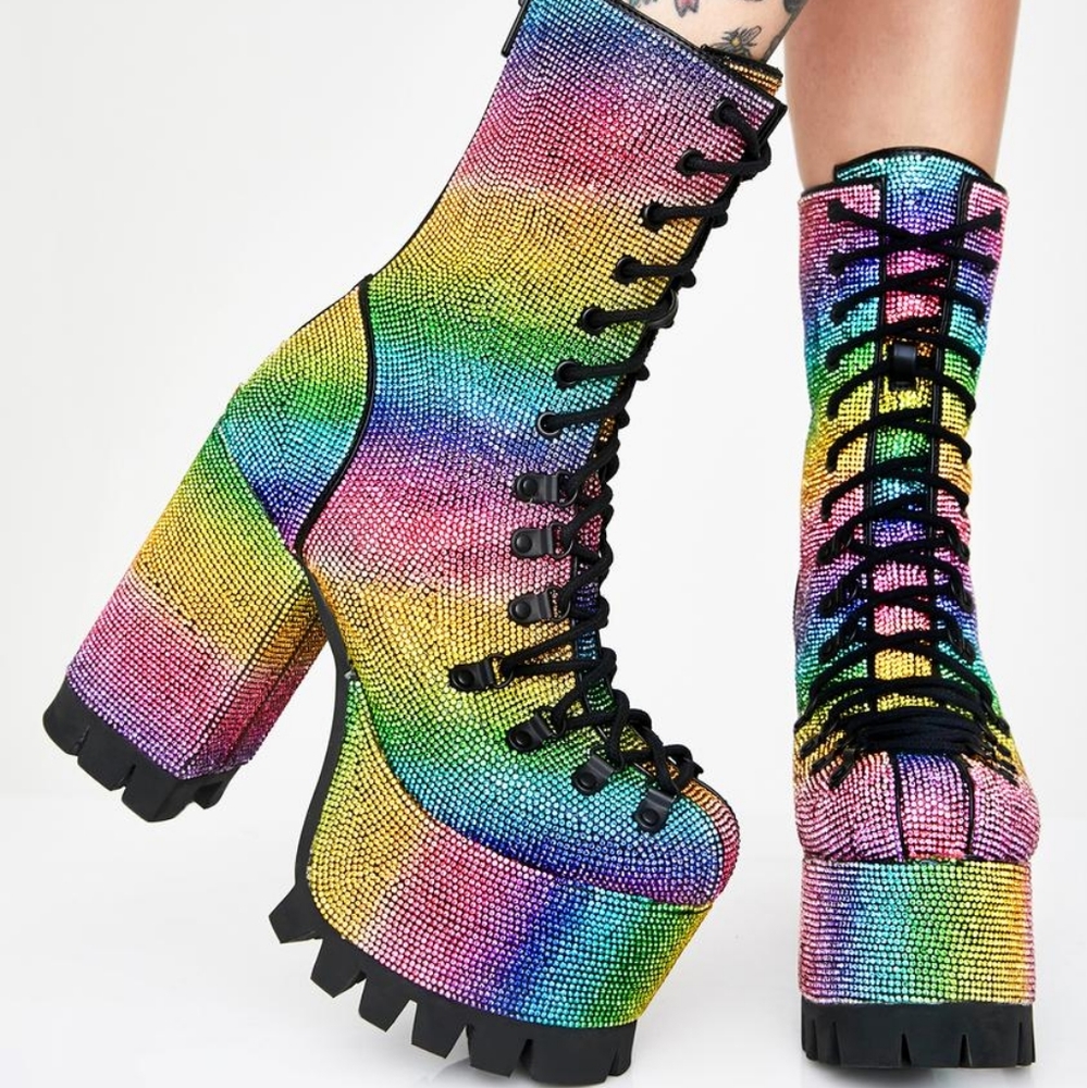 * Club Exx Candylicious Rhinestone Boots 🩷 Sold Out